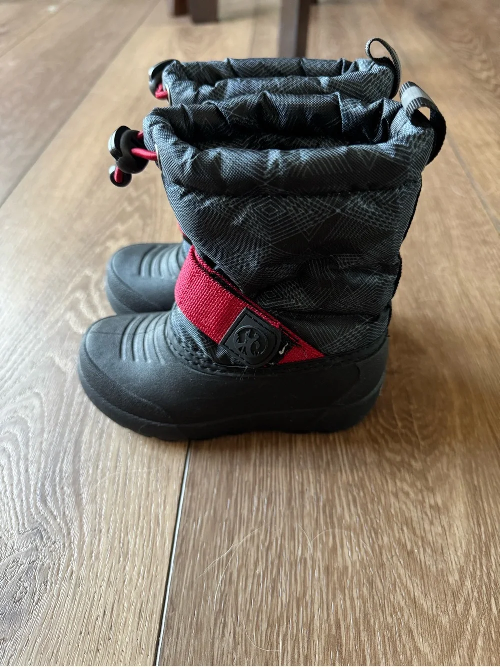 Northside Kids Frosty Insulated Winter Snow Boots - Black/Red